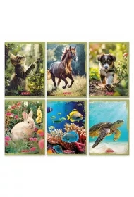 Zeszyt A5/16K kratka Animals (20szt)
