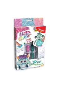 Stwórz swojego stworka 3D Magic Glitter - Stworek