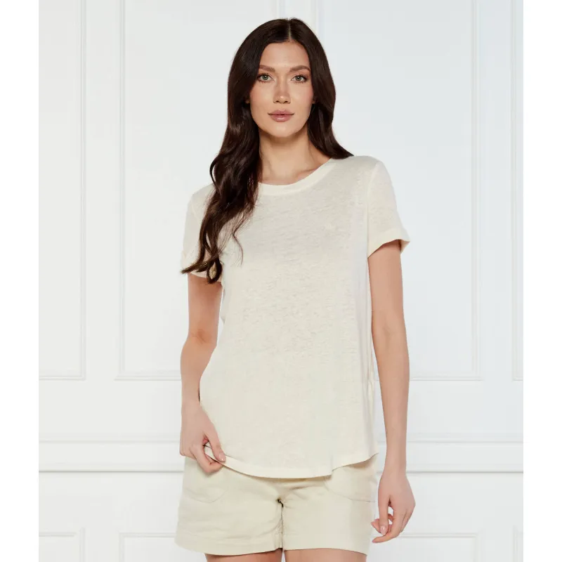LAUREN RALPH LAUREN Lniany t-shirt Regular Fit