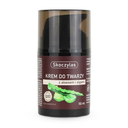 Krem do twarzy z aloesem, algami i koenzymem Q10 - 50 ml (Skoczylas)