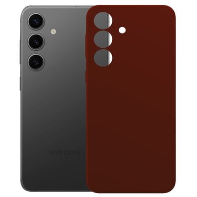 Etui 3MK Silicone Guardx MagCase do Samsung Galaxy S24 Ciemno-czerwony