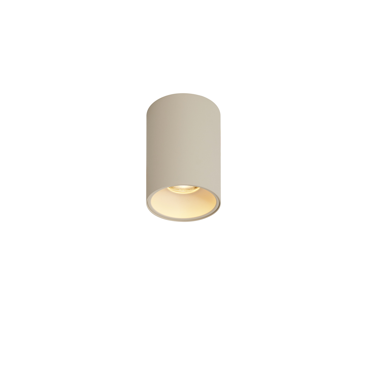 QAZQA Moderne opbouwspot beige GU10 50mm rond - Deep