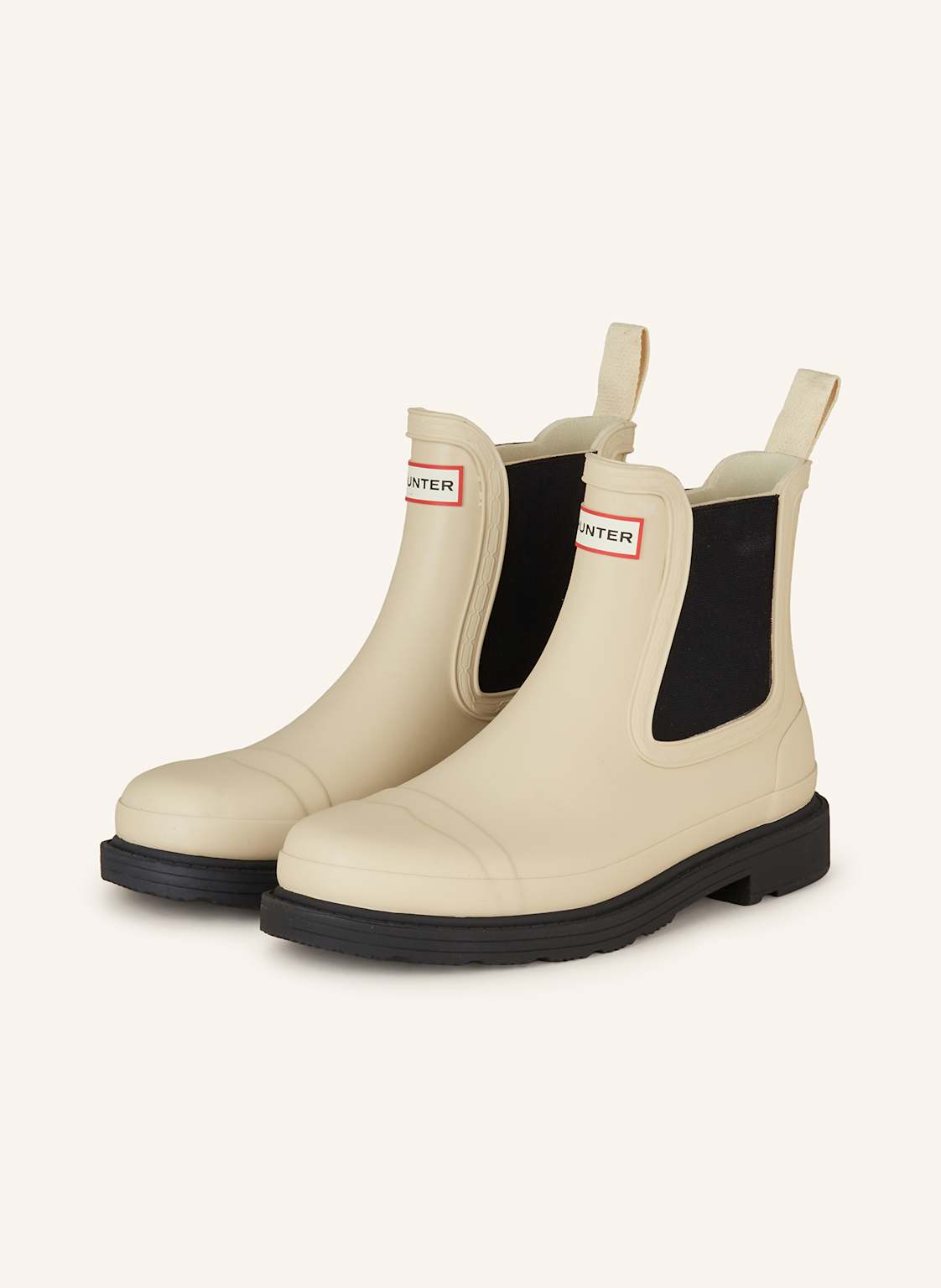 Hunter Botki Chelsea Commando beige