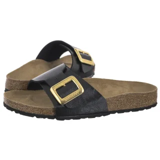 Klapki Catalina Cushion Buckle Graceful Licorice 1029481 (BK289-a) Birkenstock