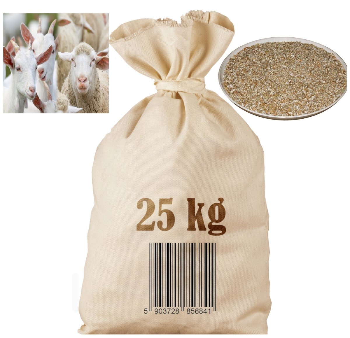 Mieszanka farmerska dla kóz i owiec 25kg Agro Bracia