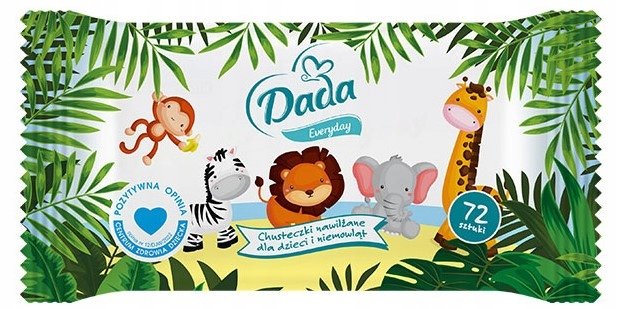 Chusteczki nawilżane Dada everday 72 sztuk opakowanie