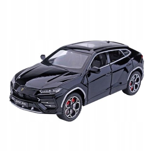 LAMBORGHINI URUS SUV METALOWY MODEL SAMOCHODU 1:24 DŹWIĘK ŚWIATŁO CZARNY