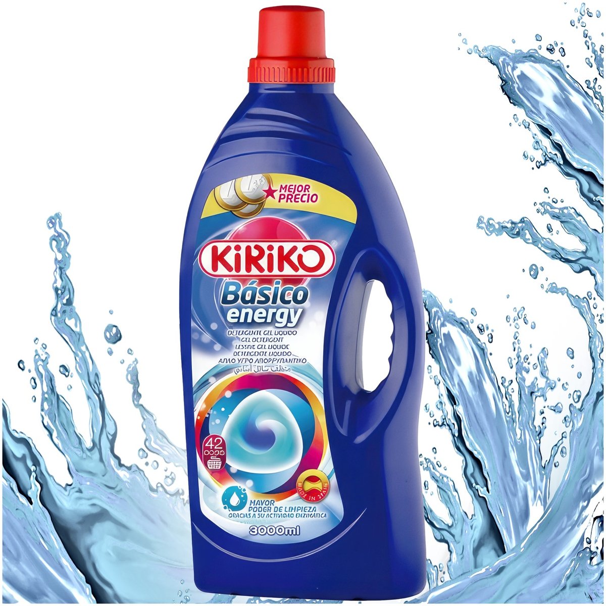 PŁYN DO PRANIA SOLDINY MOCNY DO TKANIN UNIWERSALNY Basico Energy 3l Kiriko