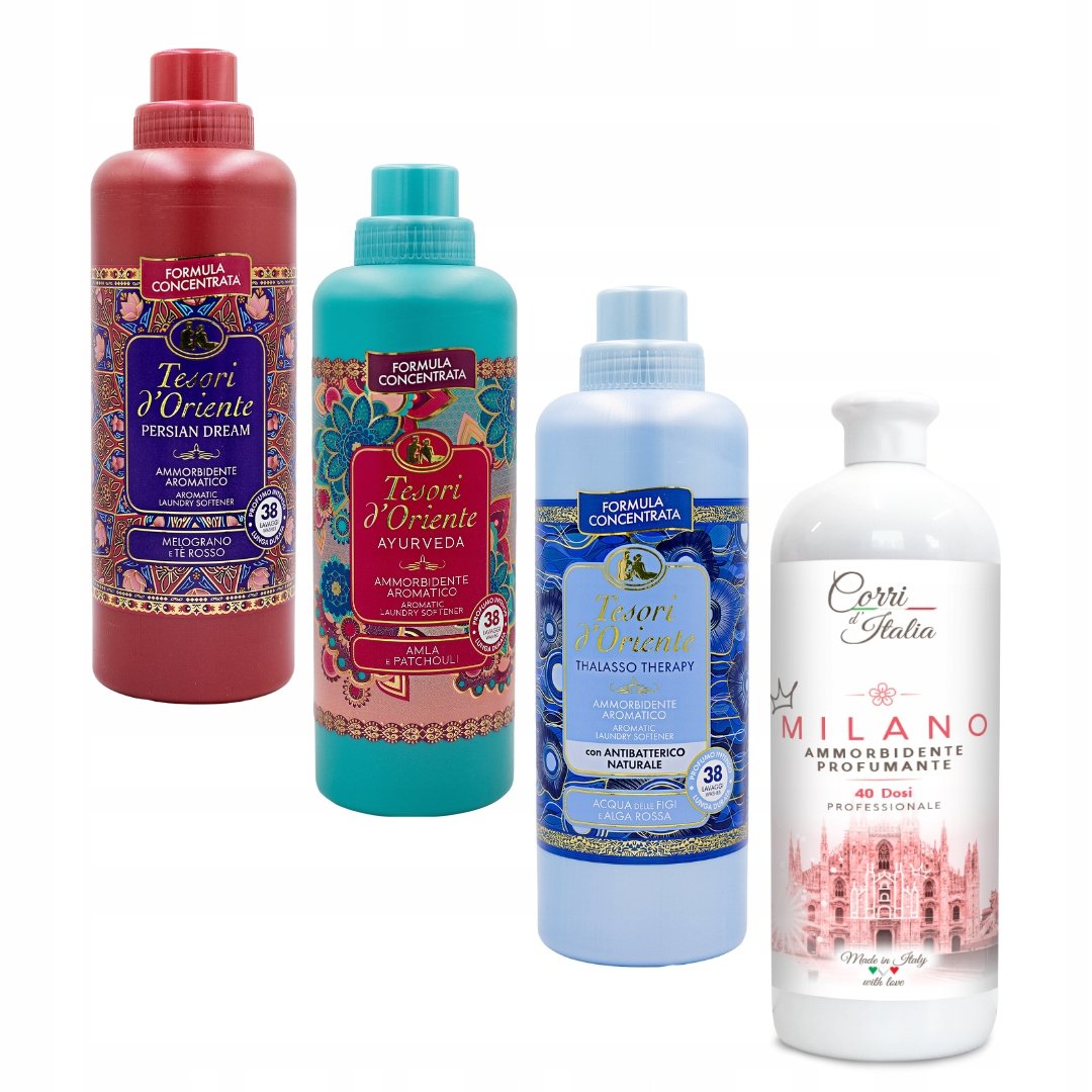 Zestaw WYJĄTKOWYCH płynów do płukania Corri i Tesori PAT+M