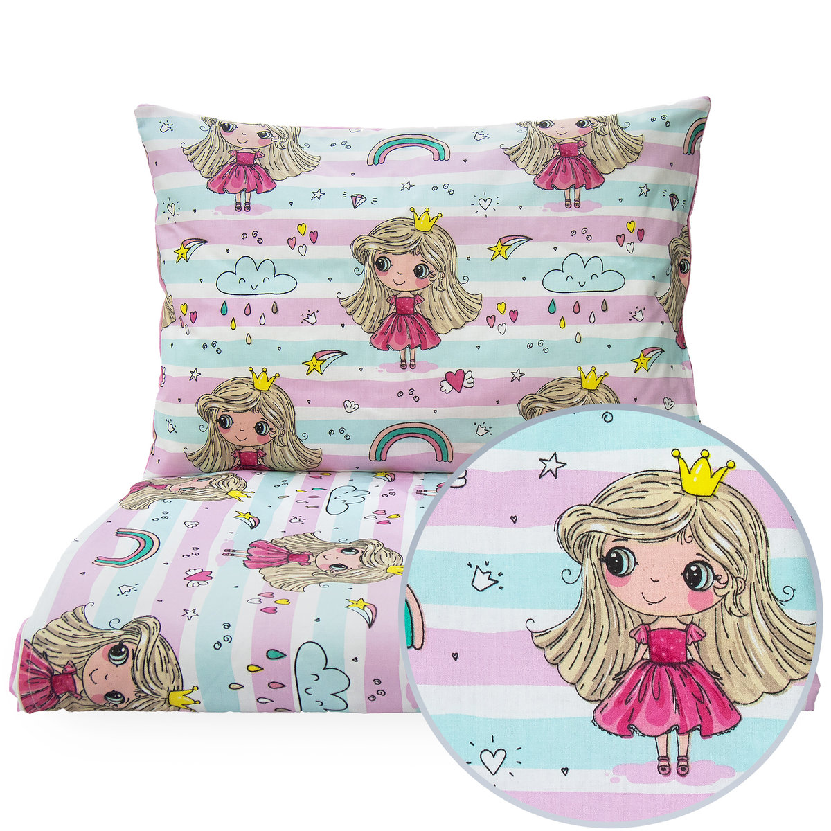 POŚCIEL 160x200 DZIECIĘCA 2EL + POSZEWKA 70X80 DO ŁÓŻKA MŁODZIEŻOWA Kerstin
