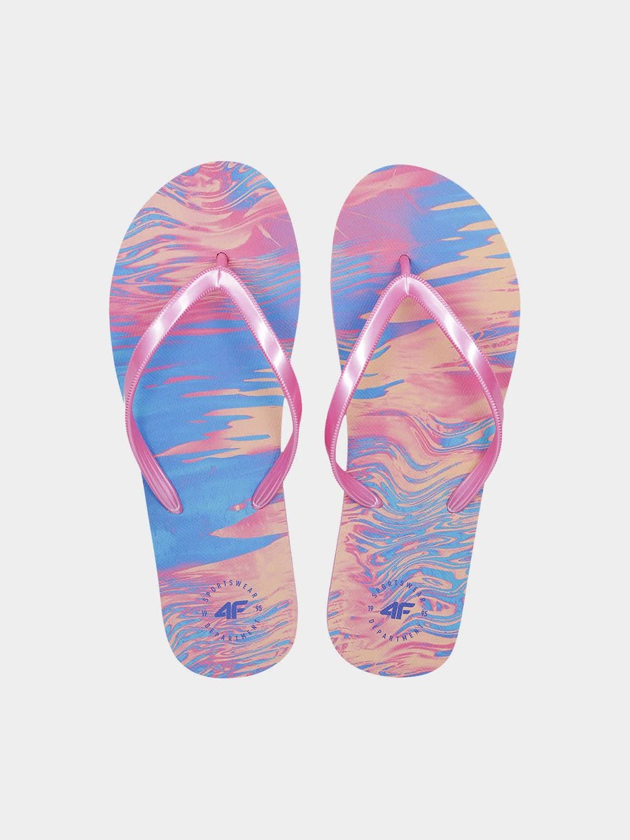 Japonki damskie na lato 4F 4FRMM00FFLIF138-91S MULTICOLOR