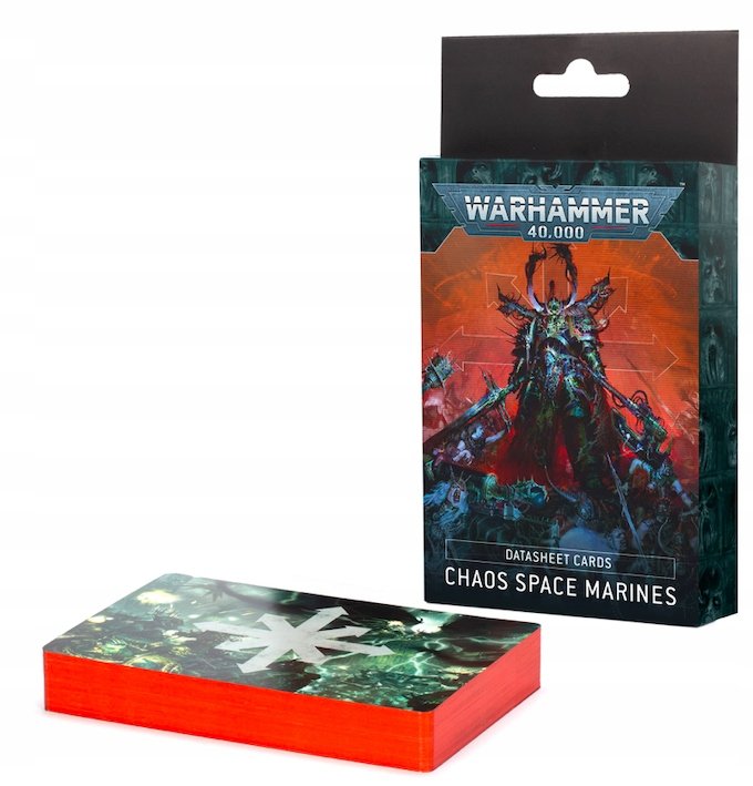 Warhammer 40000 Chaos Space Marines Datasheet Cards