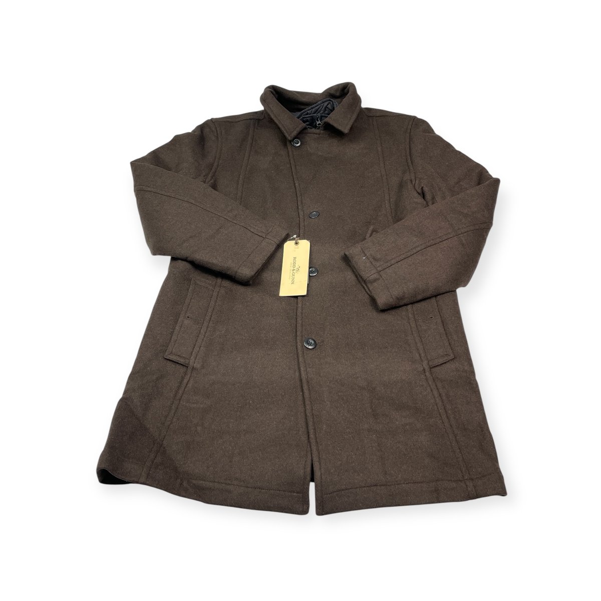 Elegancki męski płaszcz z kurtką przejściową 2w1 RODD& GUNN L