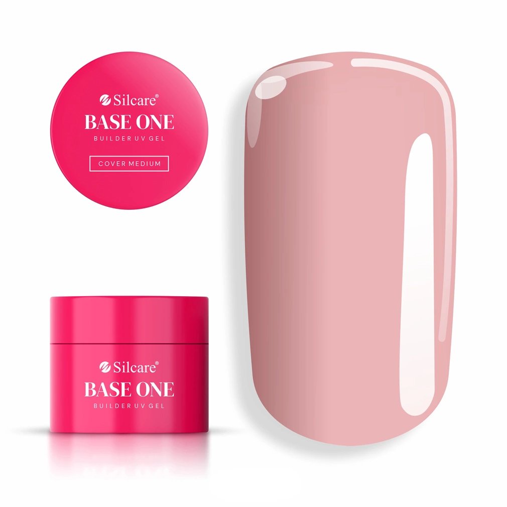 Gel Base One Cover Medium 15g Żel do Paznokci Samopoziomujący Budujący