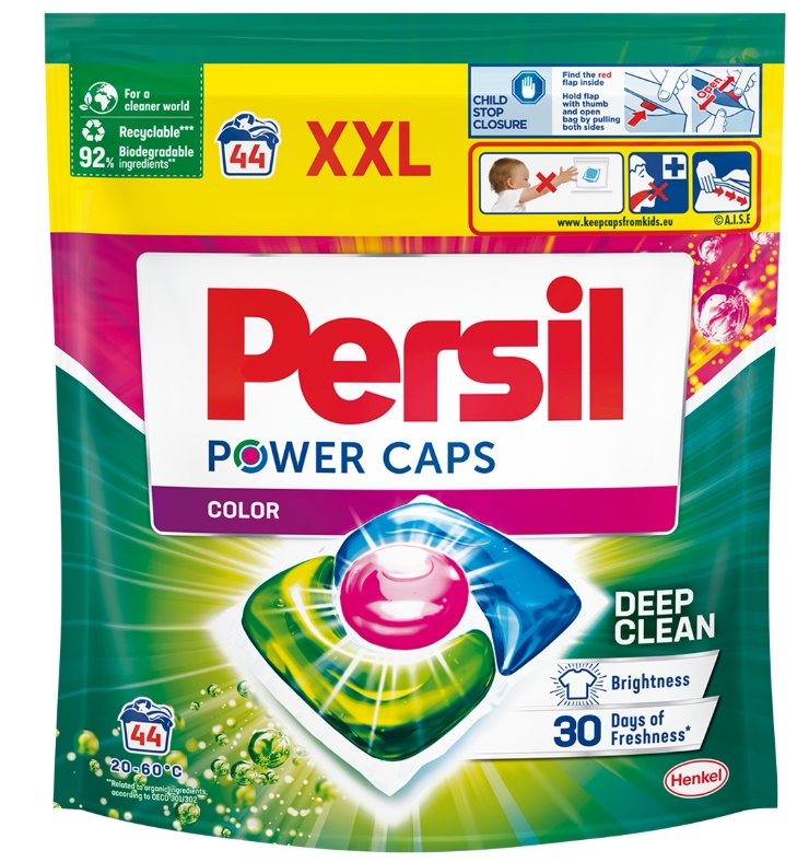 Persil XXL Power Caps Color, Kapsułki do prania kolorowych tkanin, 44 sztuki