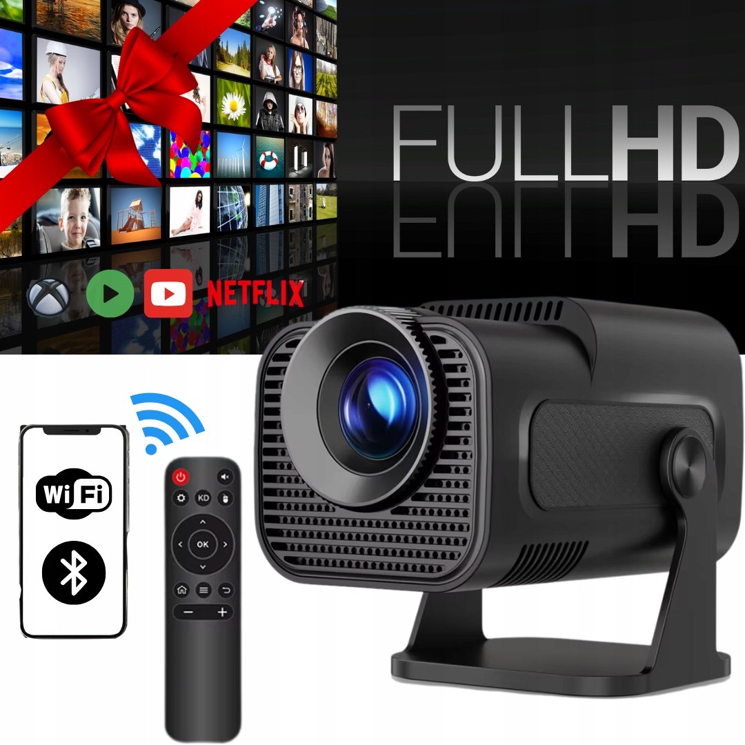 Projektor rzutnik Android WIFI przenośny HY320 mini FULL HD smart obrotowy