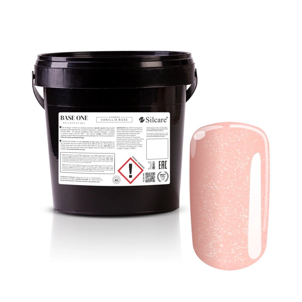 Żel UV Base One Shimmer Vanillia Rose 1000g