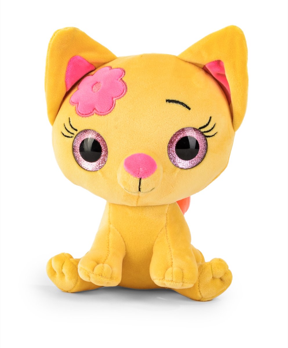 Blickfänger & Glitter, maskotka kot z kwiatkiem, 20 cm