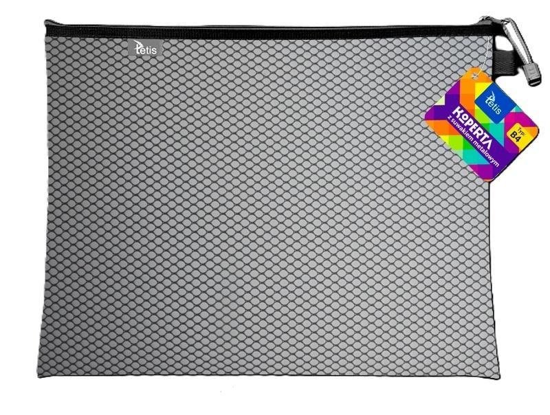 KOPERTA Z SUWAKIEM METALOWYM B4 38X29 CM CZARNA TETIS