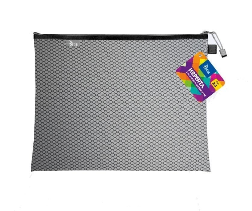 KOPERTA Z SUWAKIEM METALOWYM A4 36X27 CM CZARNA TETIS