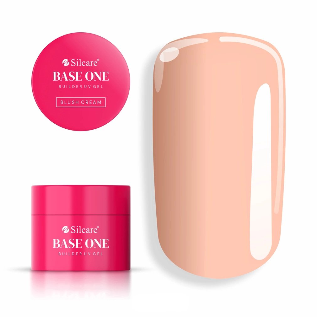 Gel Base One Blush Cream 15g Żel do Paznokci Samopoziomujący Budujący
