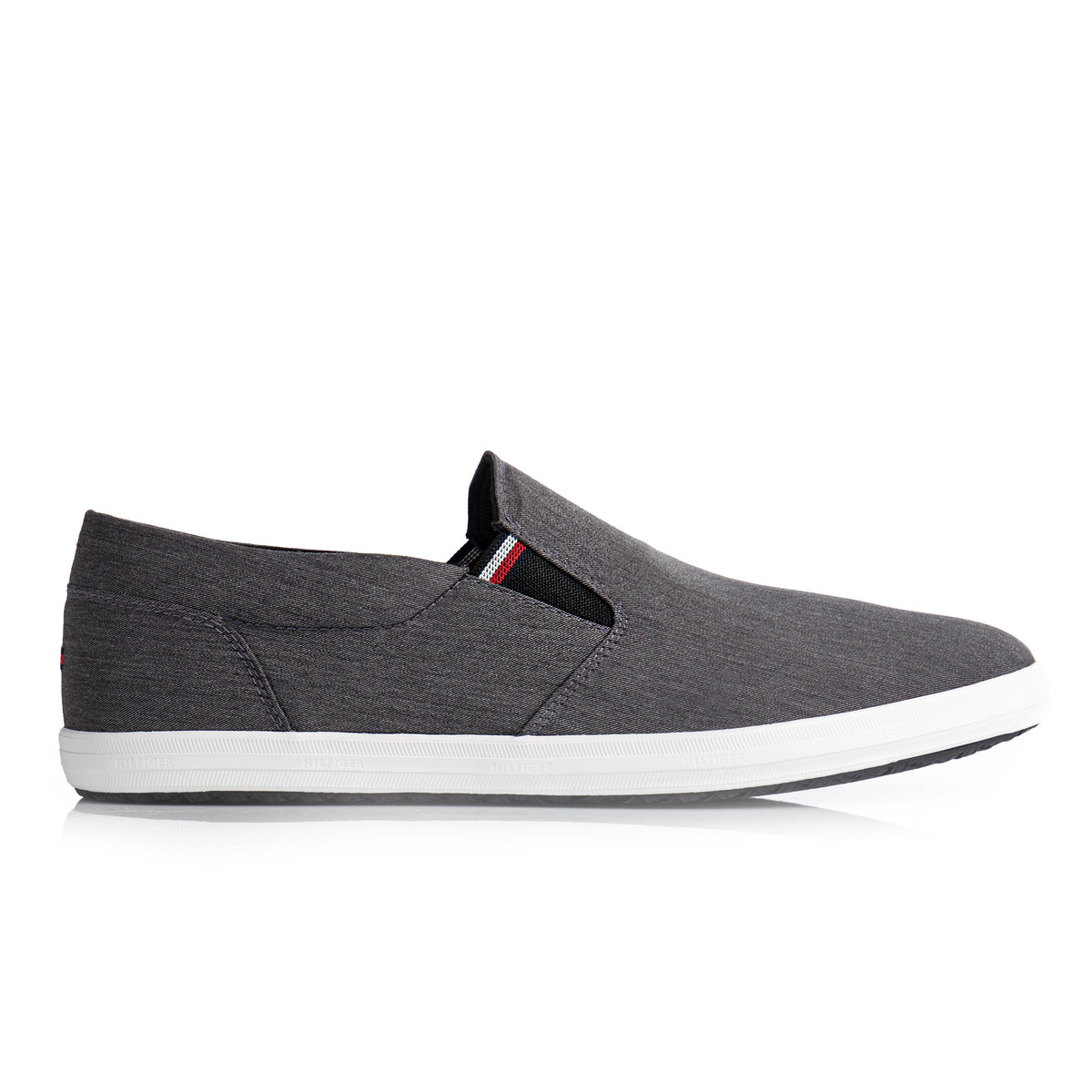Buty męskie Tommy Hilfiger Essential Chambray Vulc Buty męskie Tommy Hilfiger Essential Chambray Vulc 46 Czarny