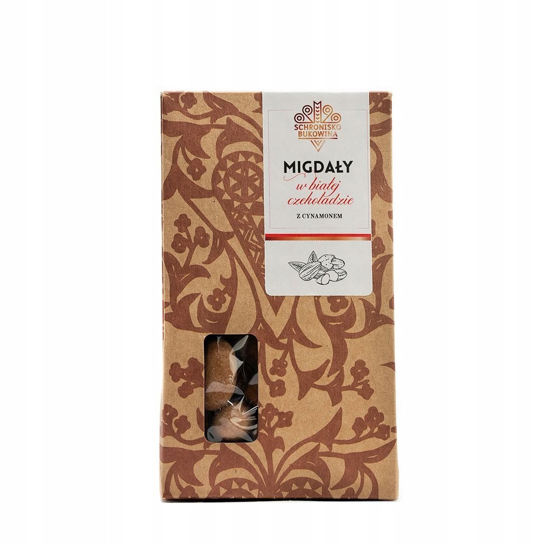 Migdały w białej czekoladzie z cynamonem Schronisko Bukowina Callebaut