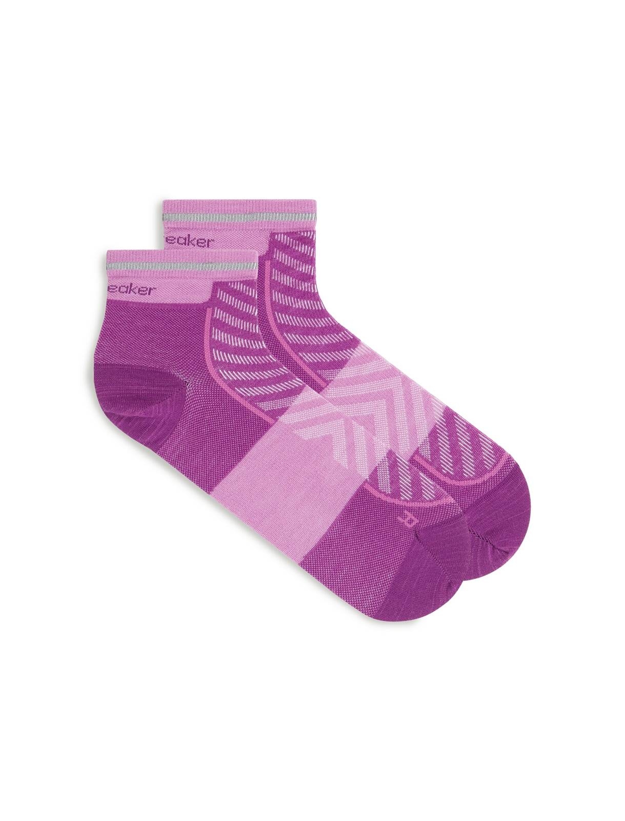 Skarpety do biegania damskie Icebreaker MER RUN+ ULTRALIGHT MINI różowe IB0A56VK0D9