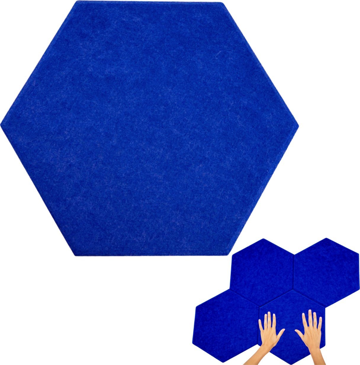 Iteams4Now Panele ścienne filcowe 3d heksagon zagłówek samoprzylepne akustyczne soft