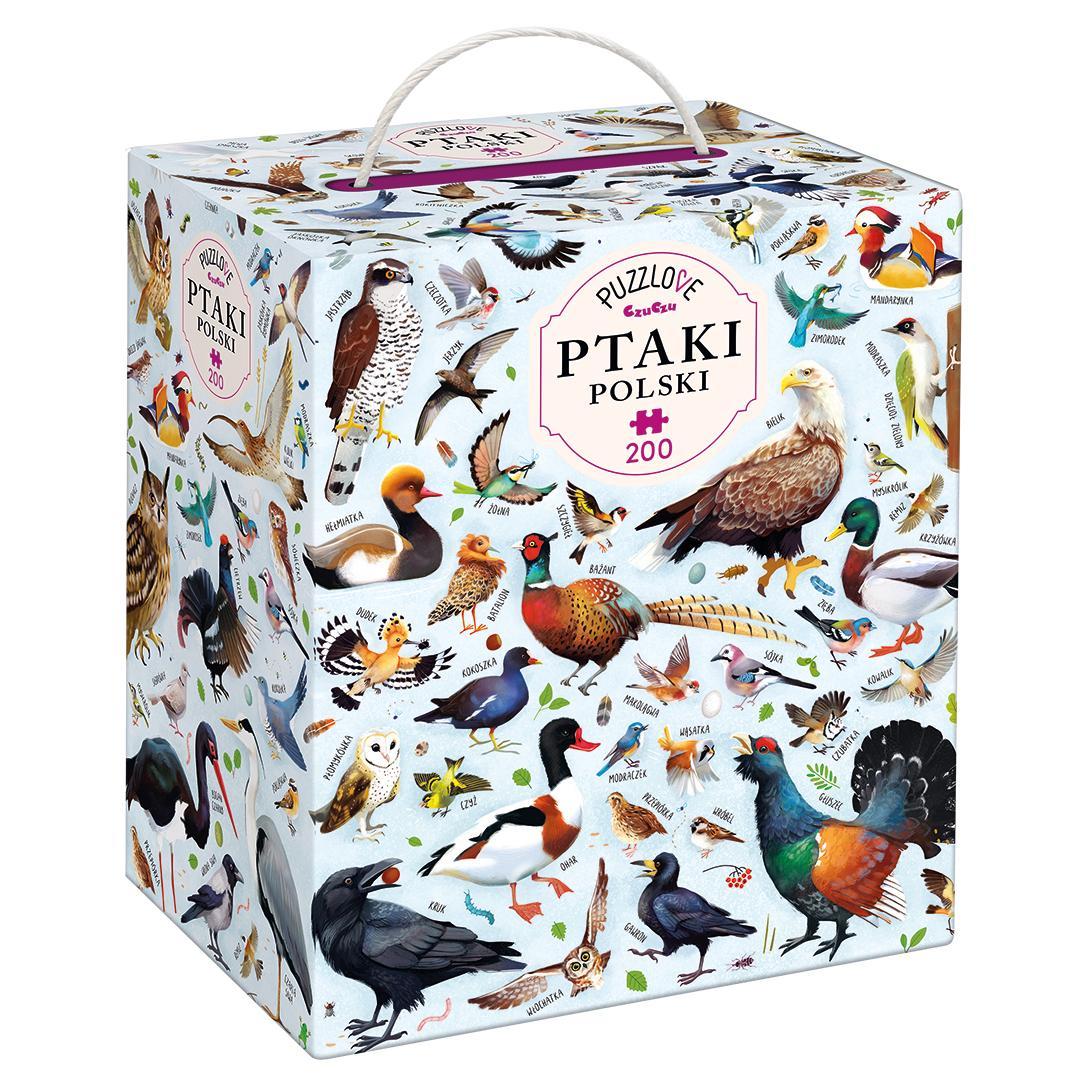 Puzzlove CzuCzu. Ptaki Polski 200 elementów puzzle rodzinne