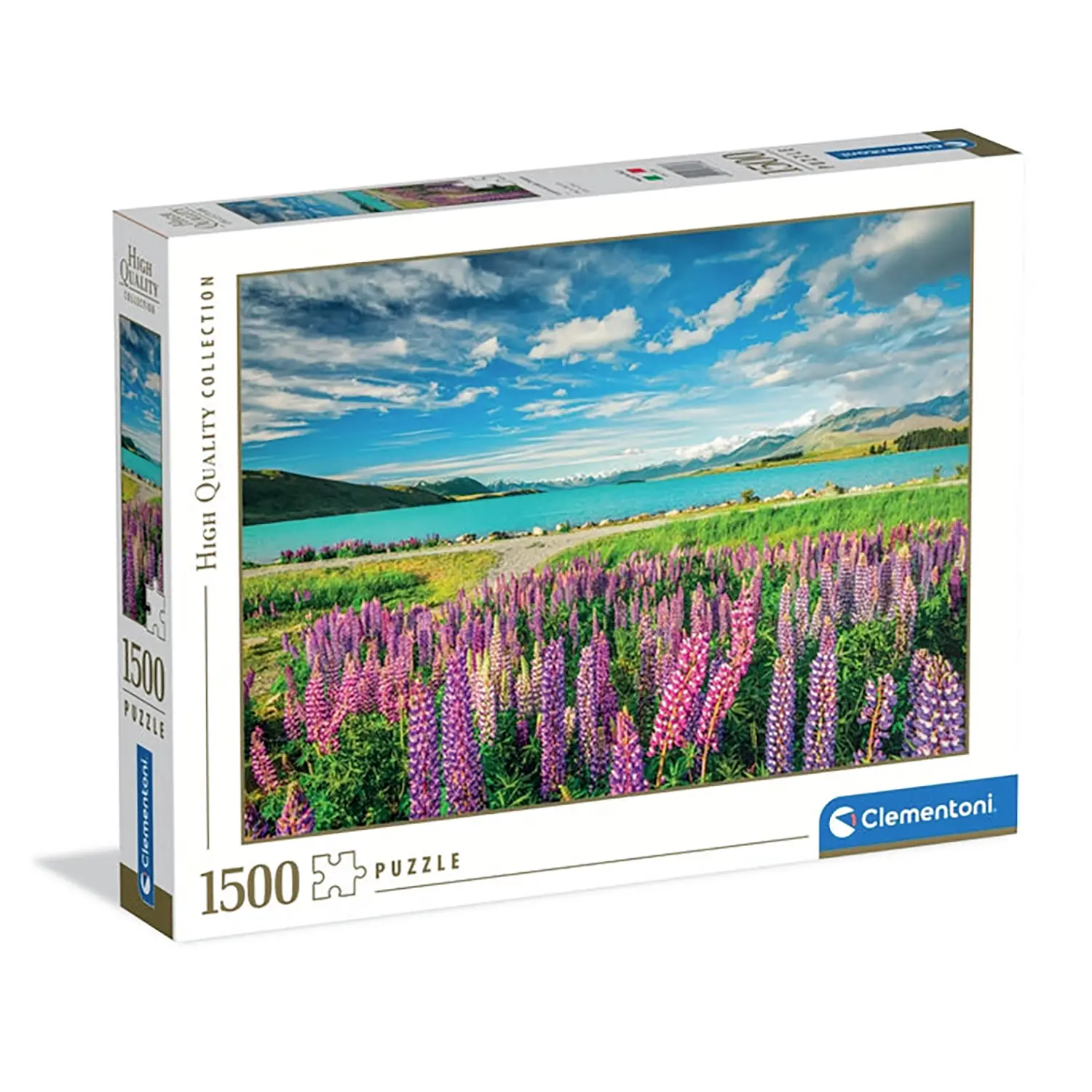 Puzzle 1500 elementów. HQ Lupins at Lake Tekapo