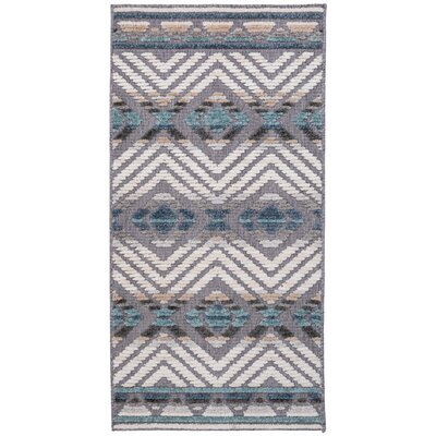 Dywan wewnętrzny MULTIDECOR Nepal Pasy 508233 80 x 153 cm Niebieski