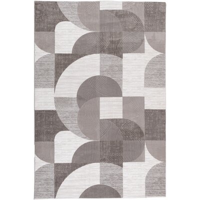 Dywan wewnętrzny MULTIDECOR Stilo New Print 507857 200 x 290 cm Szaro-antracytowy
