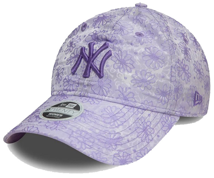 Czapka z daszkiem NEW ERA NYY Floral Damska 9TWENTY fioletowa