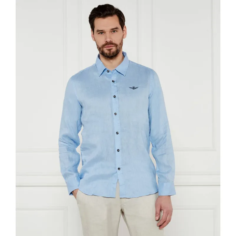 Aeronautica Militare Lniana koszula | Regular Fit