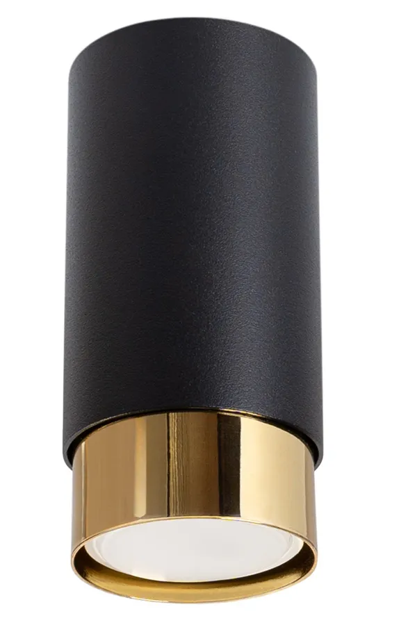 Czarno-złota lampa sufitowa tuba - 6X M094 N1-B59