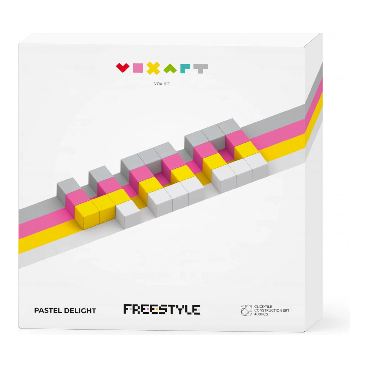 Klocki konstrukcyjne Pixio VoxArt - Pastel Delight Freestyle 100 el.