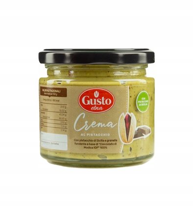 Krem pistacjowy z czekoladą z pistacji sycylijskich 190g - Gusto Etna