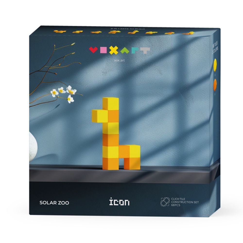 Klocki konstrukcyjne Pixio VoxArt - Solar Zoo Icon Collection 68 el.