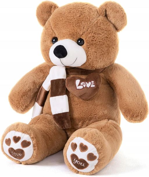 Duży Pluszowy Miś Pluszak 80 Cm Walentynki Urodziny Prezent Z Napisem Love