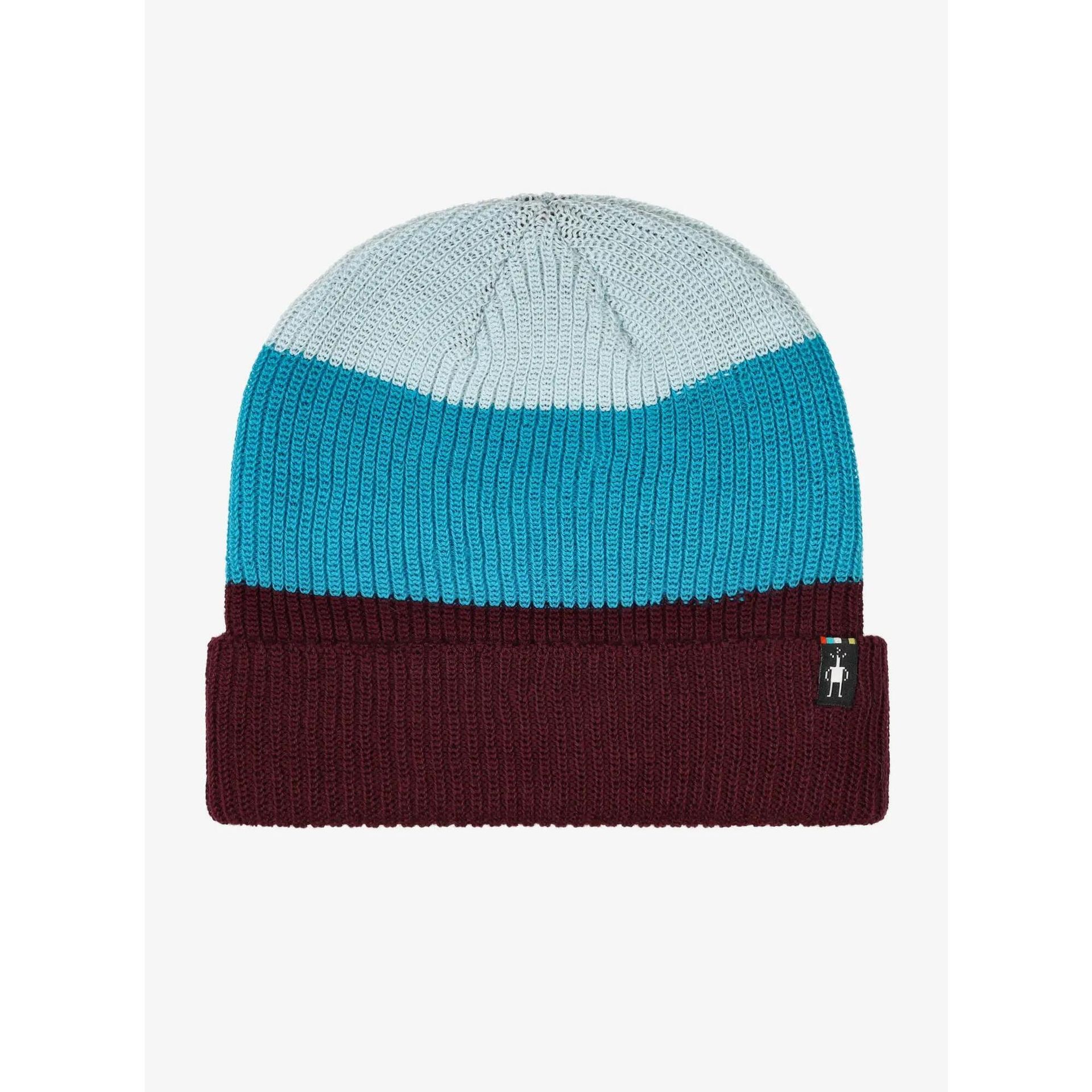 Czapka zimowa Smartwool Cantar Colorblock Beanie - eggplant plaid