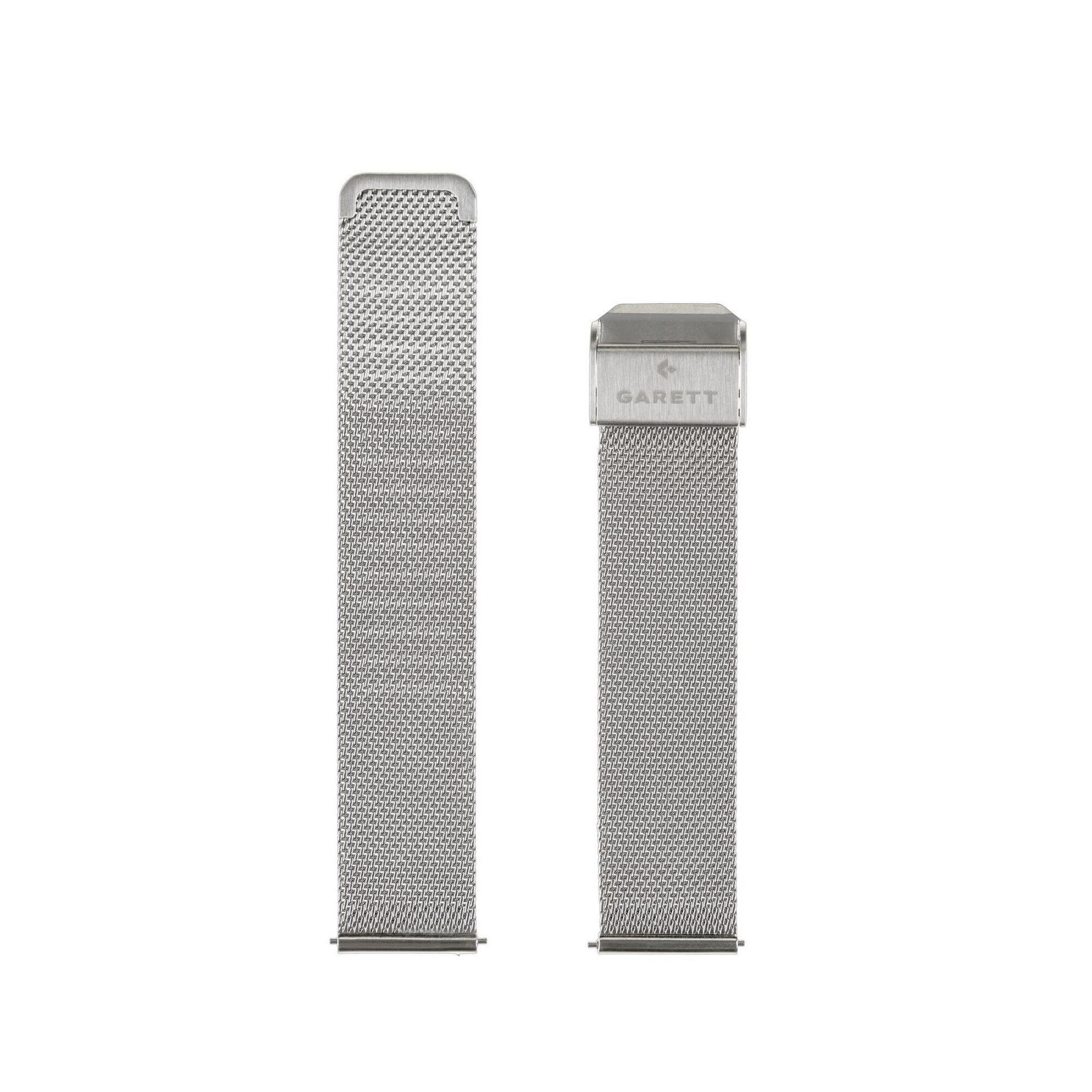 Garett srebrna stalowa bransoleta do smartwatcha 18 mm 5904238486429