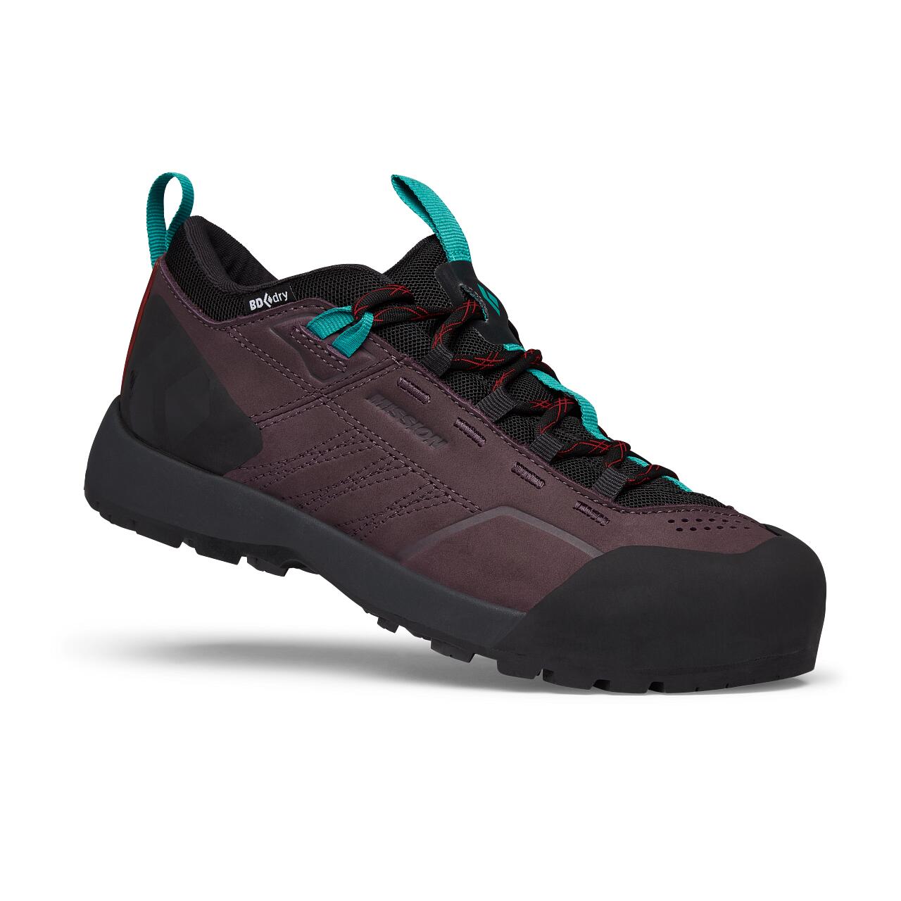 Buty podejściowe damskie Black Diamond Mission LTHR Low WP - mulberry/black