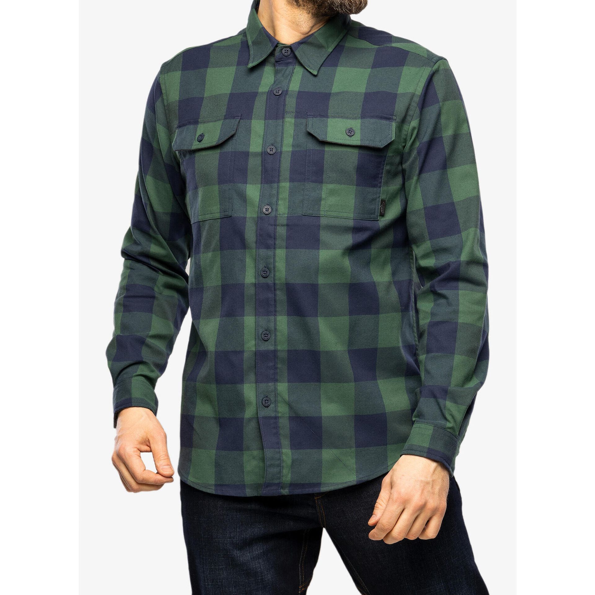 Koszula z długim rękawem Helikon-Tex GreyMan Shirt - Nylon Sorona® Blend - Moss Green Checkered