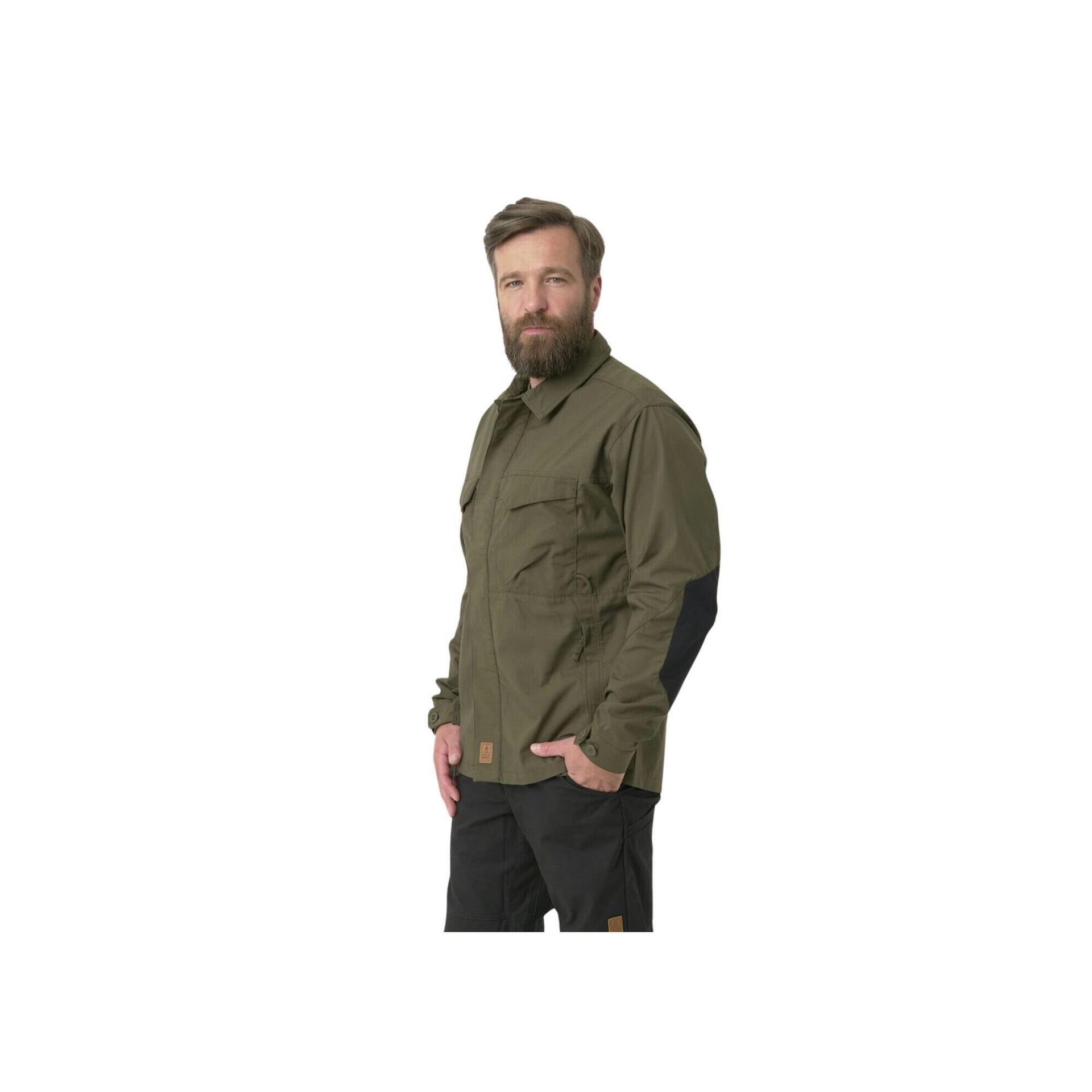 Helikon tex Koszula Woodsman - DuraCanvas - Taiga Green/Black A - L/Regular (KO-WDN-DC-0901A-B05) HE.KO-WDN-DC-0901A-B05