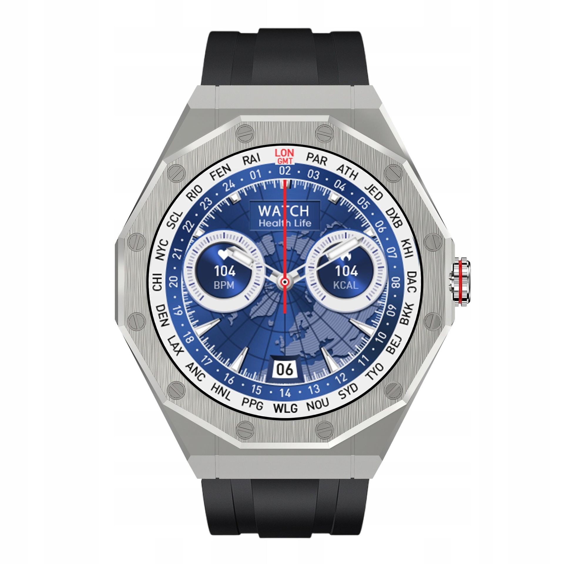 Kiano Watch Elegance Black srebrna koperta