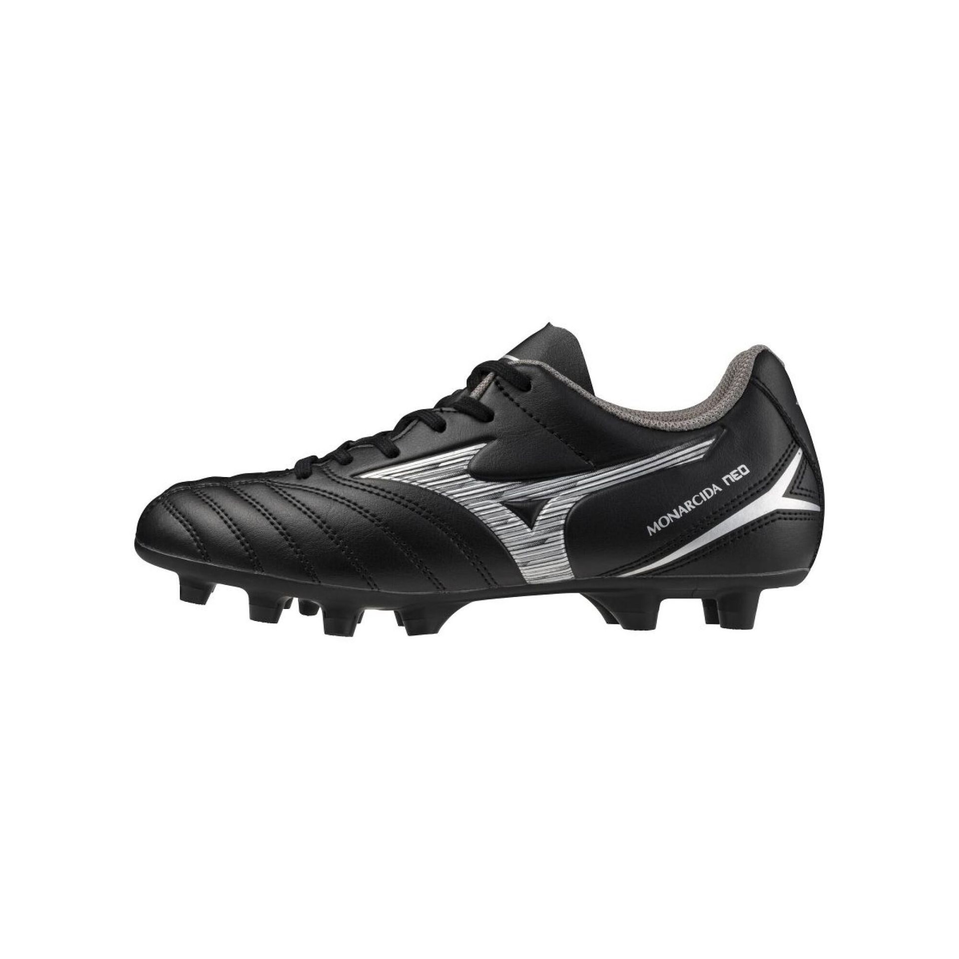 Buty piłkarskie dziecięce Mizuno Monarcida Neo III Select FG black/silver WYSYŁKA W 24H 30 DNI NA ZWROT