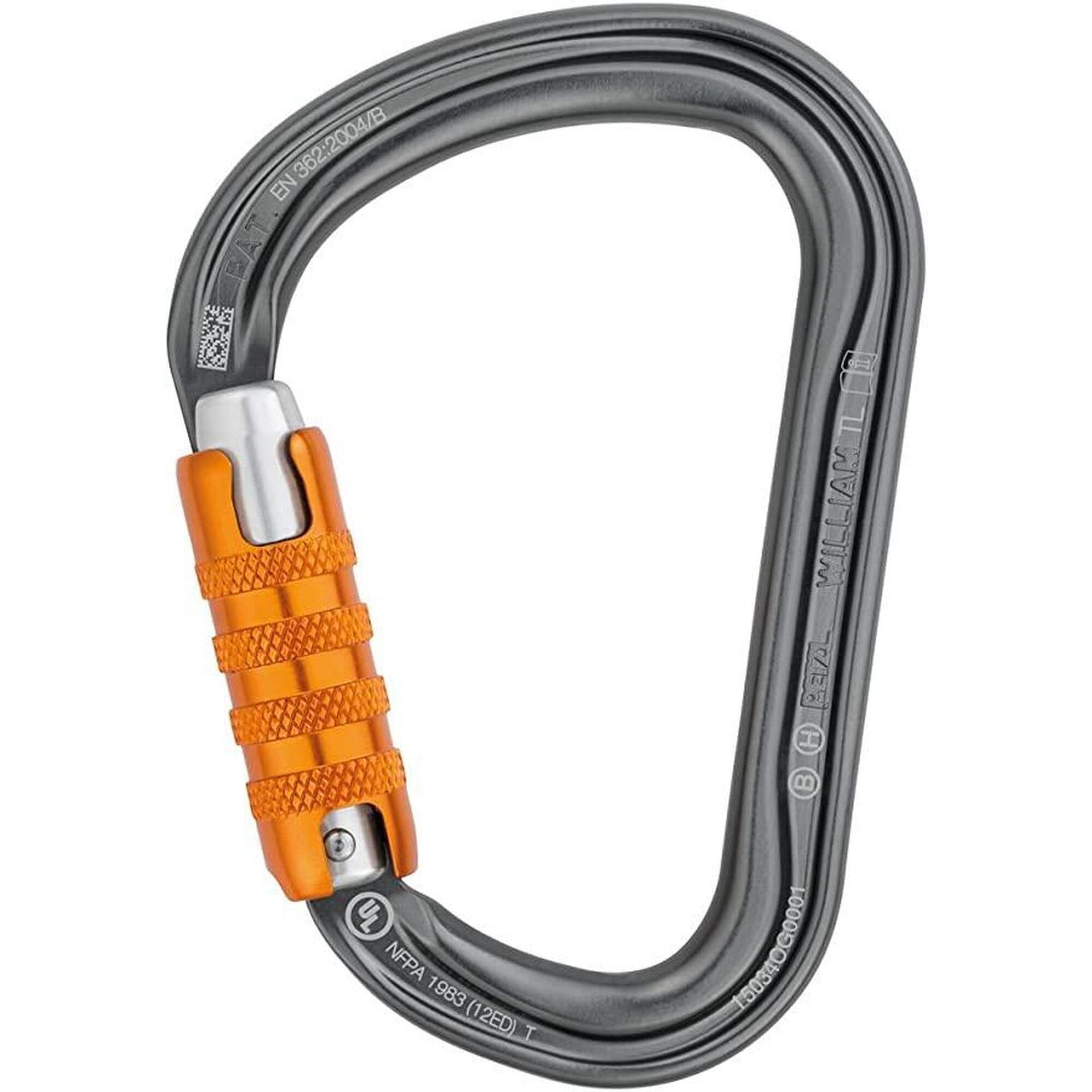 Petzl M36 A, TL William asymetryczna duża pojemność aluminium karabińczyk, rozmiar: triact Lock, szary M36A TL