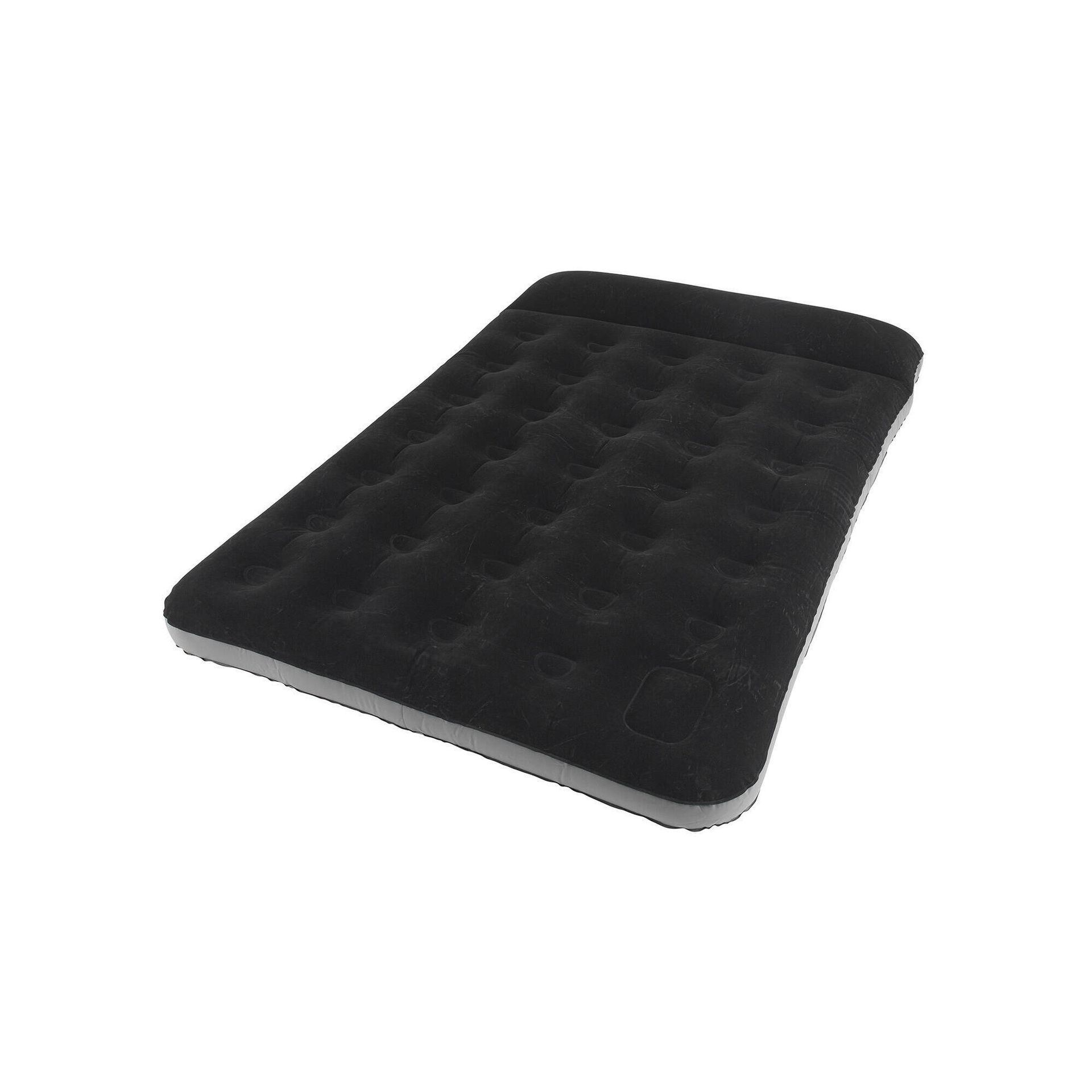 Materac z poduszką i pompką Outwell Flock Classic Double - black / grey