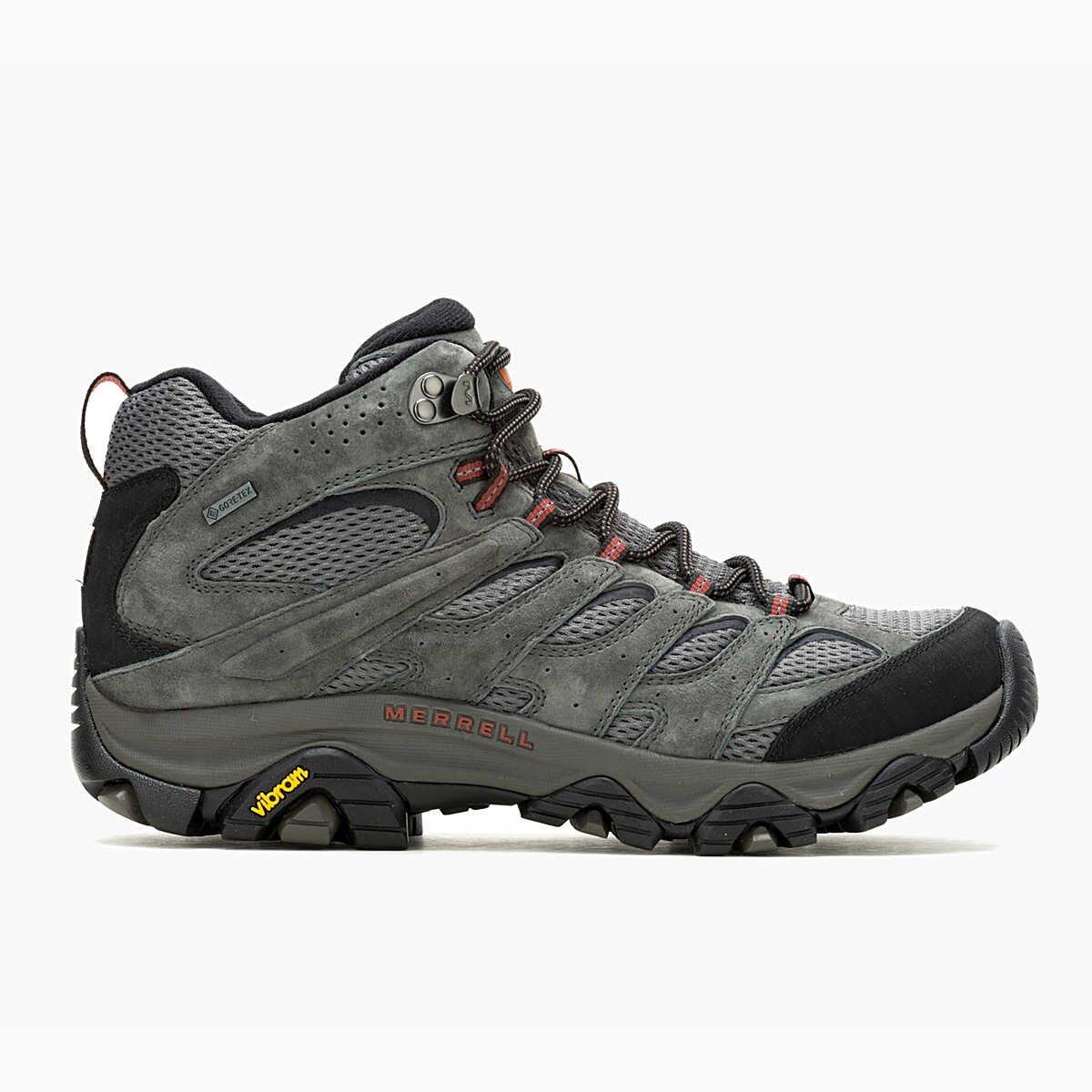 Męskie buty turystyczne Merrell Moab 3 Mid Gtx Rozmiar butów (UE): 44 / Kolor: szary/pomarańczowy